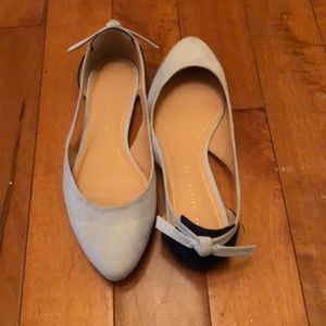 ZARA Trafaluc Light blue and Navy blue flats